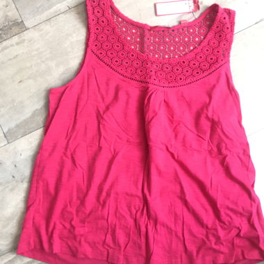 Haut en dentelle S'oliver rose