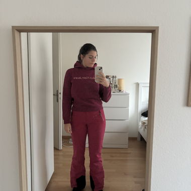 Set Skihose pink mit Hoddie 