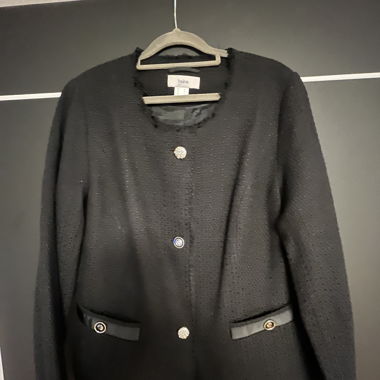 Giacca Bouclé Nera