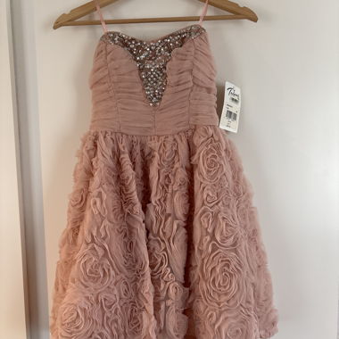 Pink Sequin Party Dress