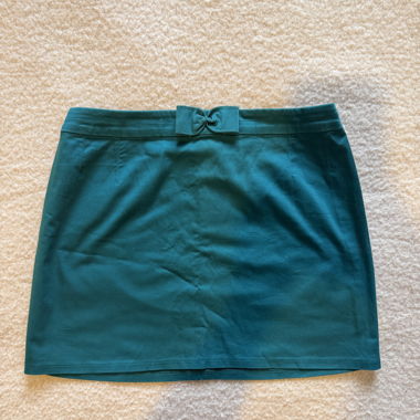Minigonna verde petrolio