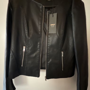 ONLY black faux leather jacket