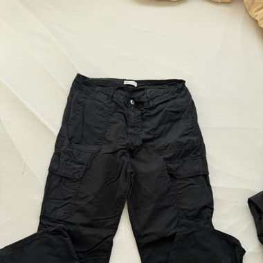 Schwarze Cargo Hosen Gr. 46