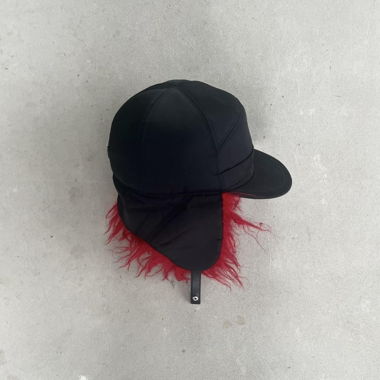 Prada H/W 2019 Kunstpelz-Nylon-Uschanka Trapper-Mütze