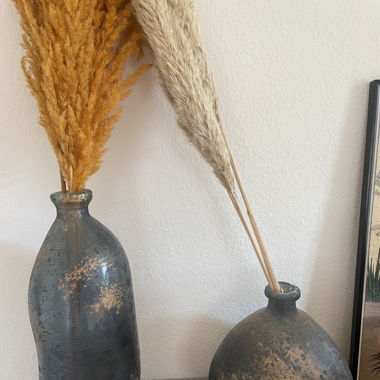Vasen blau/gold