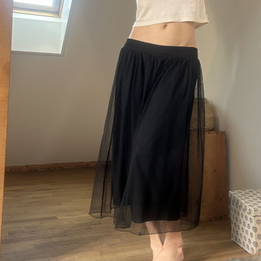 Black Tulle Skirt, M Zara