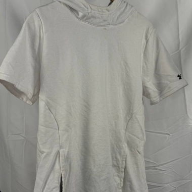 Smanicato sportivo Under Armour bianco, cappuccio