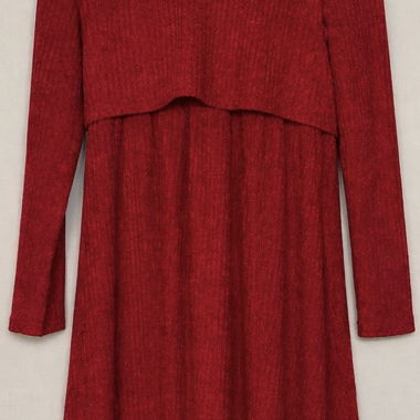 Robe rouge allaitement 