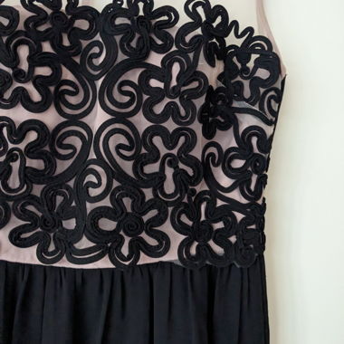 Stunning black and pink formal dress