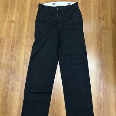 Black Pants with White Waistband