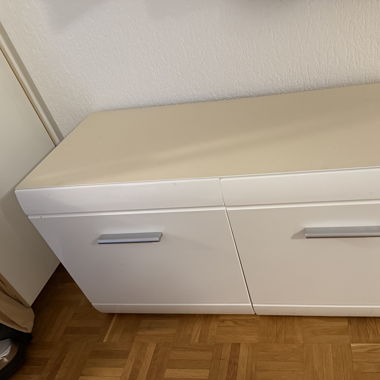 Kommode/Schuhschrank weiss