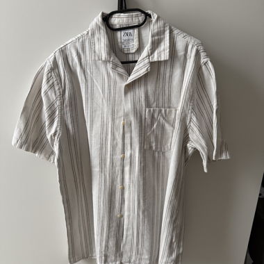 Chemise Zara à manches courtes rayée