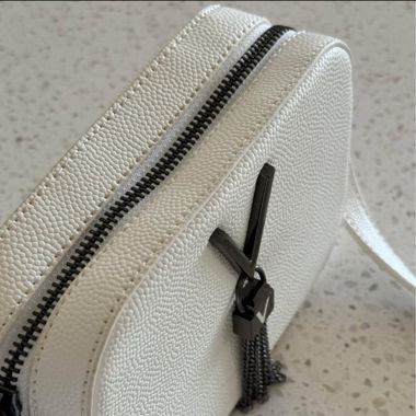 White handbag