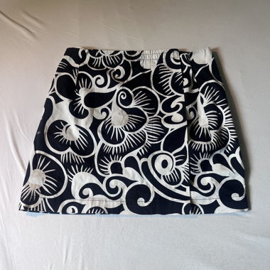 Jupe portefeuille noir et blanc