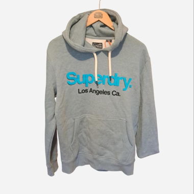 Felpa Superdry grigio-blu