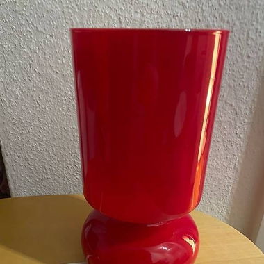 Ikea Lykta Glaslampe rot retro vintage