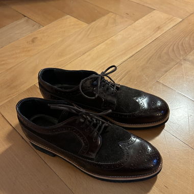 Navyboot-Schuhe aus Leder und Wildleder