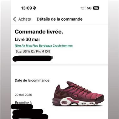 NIKE Air Max Plus - Burgundy Crush