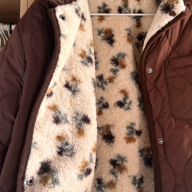 Gefütterte Winterjacke braun