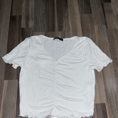 Weisses Crop-Top