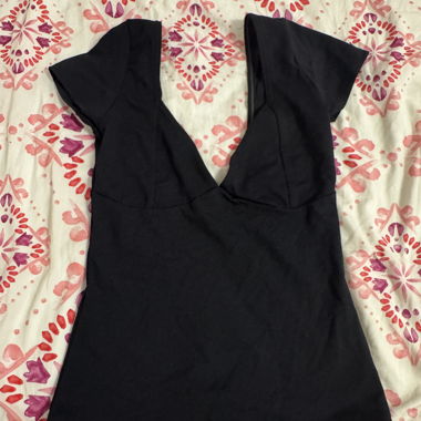 Schwarzes AMISU Top von New Yorker Gr. XS