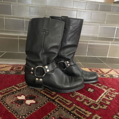 Vintage Black Leather Boots