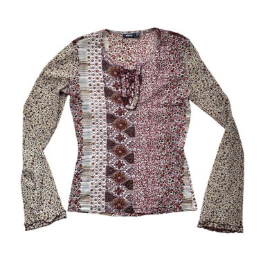 y2k mesh longsleeve top