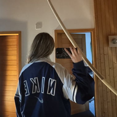 Vintage Nike Track Jacket in Navy/Weiss 
