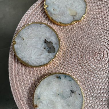 Disques décoratifs en cristal