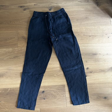 Leinenhose dunkelblau