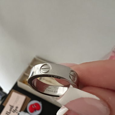 LOVE RING GR. 6 SILBER EDELSTAHL