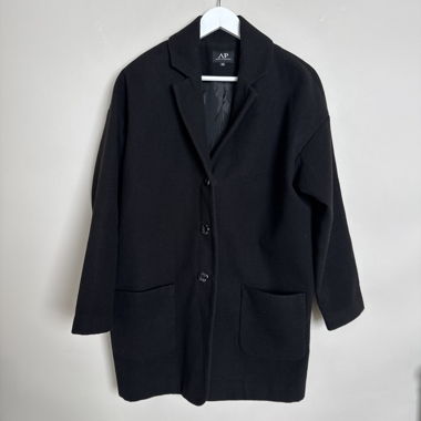 Cappotto in lana nero