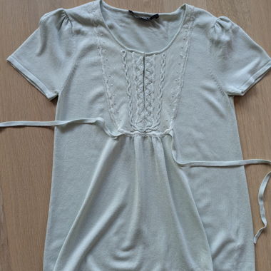 Top lavorato a maglia verde menta Caroll