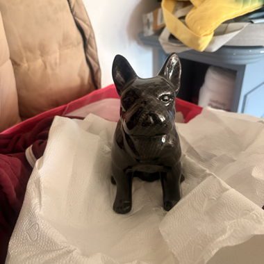 Deko-Hunde-Figurine Bouledogues
