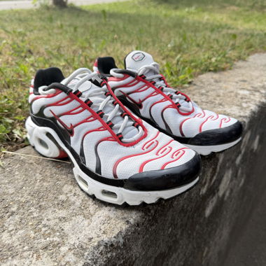 Nike Air Max Plus TN White/Red Gr. 38