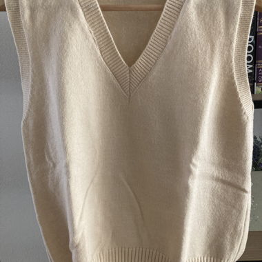 Cream vest 