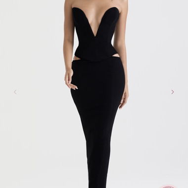 House of CB Martinez skirt with Lydia Corset 