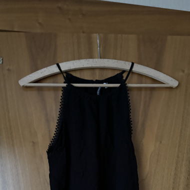 Schwarzes Blusen Top