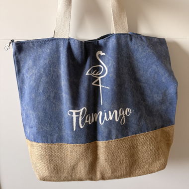 Flamingo Beach Tote Bag