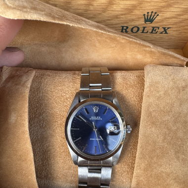 Rolex oysterdate bleu dial 1970 