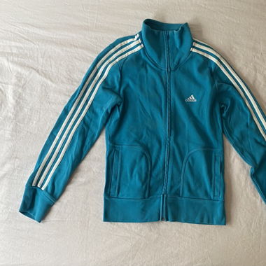 Turquoise Adidas Performance Essentials Jacket