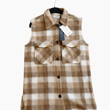 Gilet à carreaux stylé de Cartoon