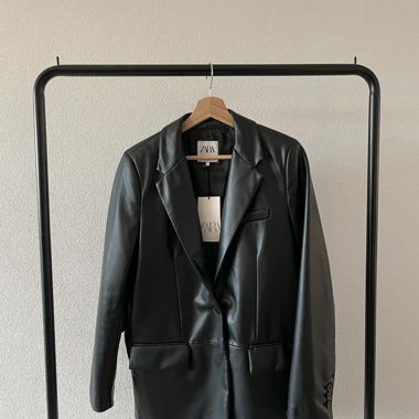 Blazer aus Kunstleder