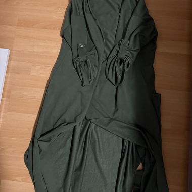 Cardigan lungo verde scuro