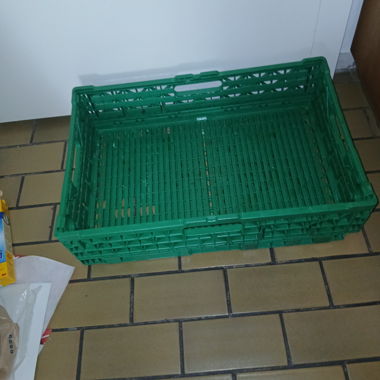 Green Vegetable Plastic Crate