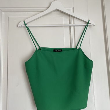 Topshop Green Crop Top