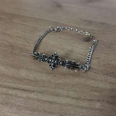 Bracciale charm in acciaio inox