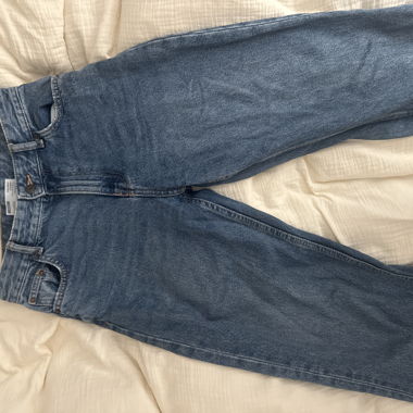 Bershka Blue High Waist Jeans