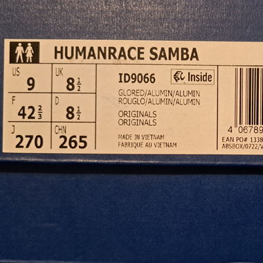 Sneakers Adidas Samba Humanrace Gr. 42 2/3