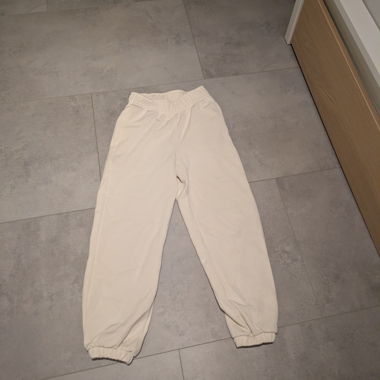 Oysho Fleece-Sweatpants Cream XXS